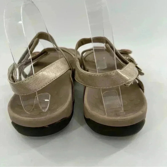 Vionic womens Cathy sandals size 7 38 bronze leather walking comfort orthopedic - Picture 8 of 12